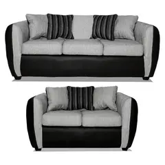 COMERCIALIZADORA ELEGANT DETAIL - Juego De Living 6 Puestos Oklahoma T/Pu Gris Plata Elegant Detail