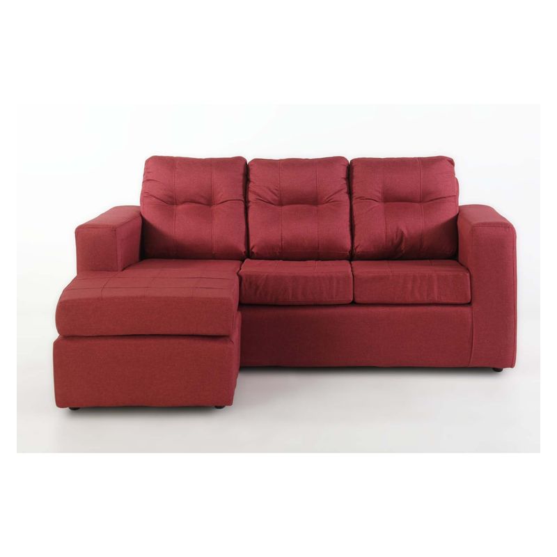 JDO & DESIGN - Modular Rodas 3 Cuerpos Tela Rojo Mica