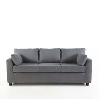 Sofá 3 Cuerpos Tela Texas Mica