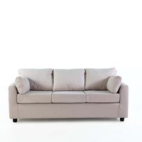 Sofá 3 Cuerpos Tela Texas Mica