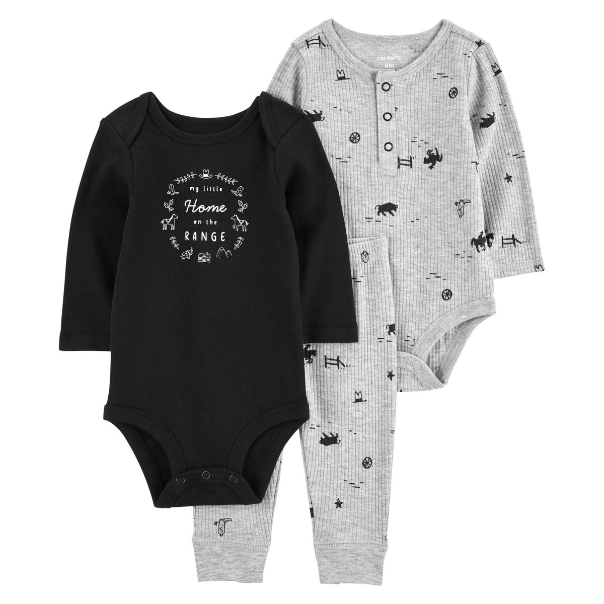 CARTER'S - Conjunto 3 Piezas Pantalón y Dos Body Bebé Niño Carter's