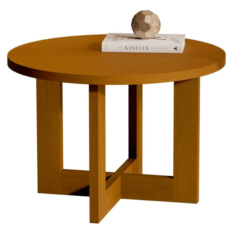 BE DESIGN Mesa De Cento Redonda Be Caramelo
