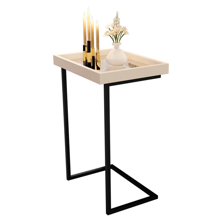 BE DESIGN Mesa Auxiliar Luxor Perla