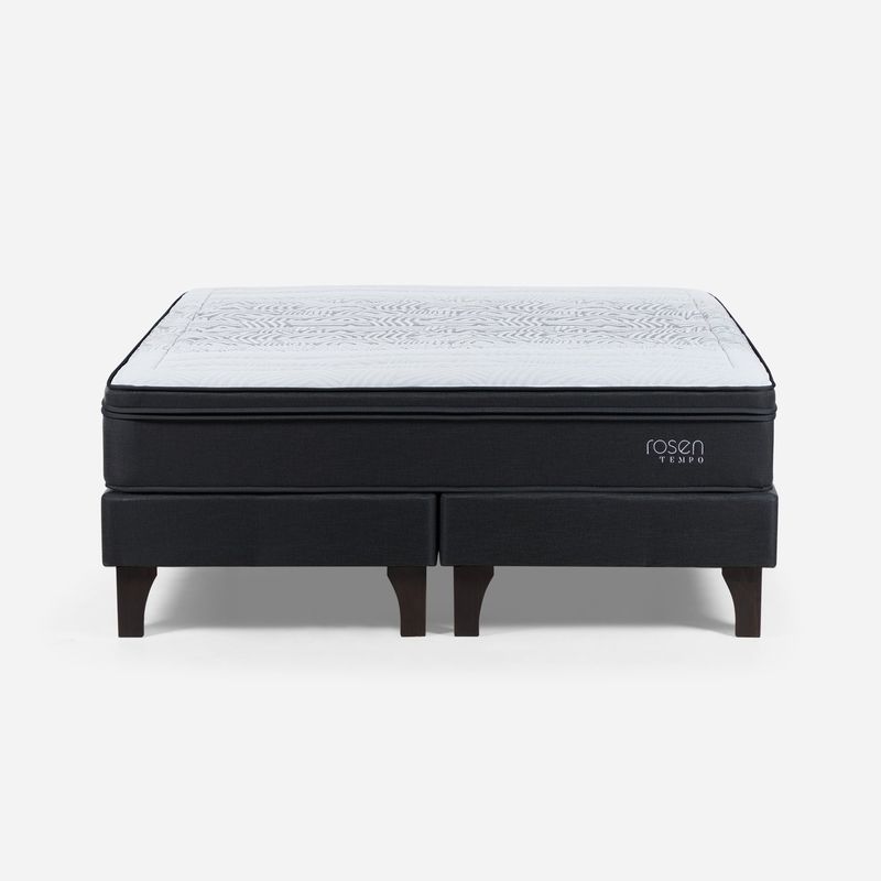 ROSEN - Box Spring Tempo 2 Plazas X 2.00Mt Base Dividida Rosen