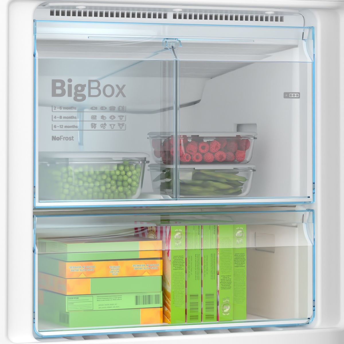 BOSCH - Refrigerador Bosch 505 lt Bottom Freezer KGN56LBE0N