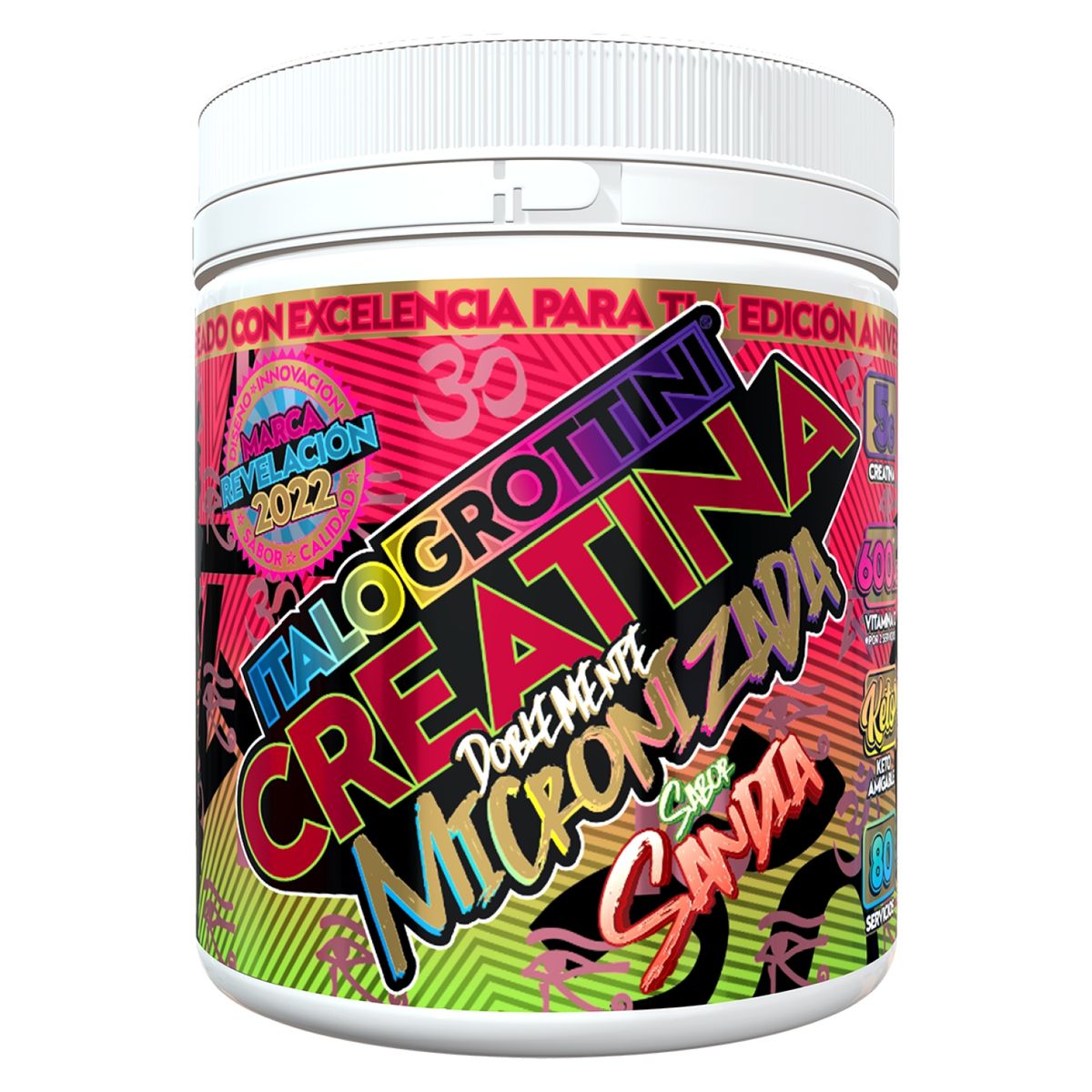 ITALO GROTTINI - Creatina 432 Gramos 80 Servicios Sandía Italo Grottini