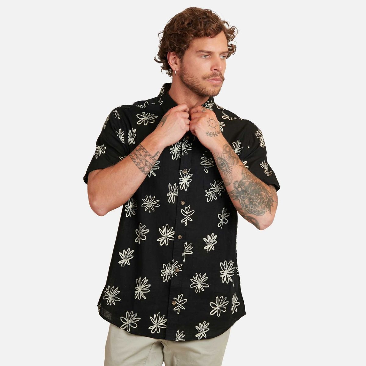 MAUI AND SONS - Camisa Casual Manga Corta Algodón Hombre Maui And Sons