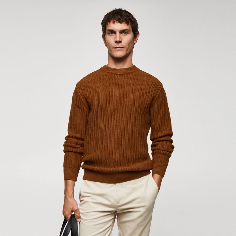 MANGO MAN - Sweater Punto Grueso Hombre Mango Man
