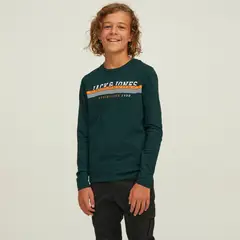 JACK&JONES JUNIOR - Polera Algodón Manga Larga Niño