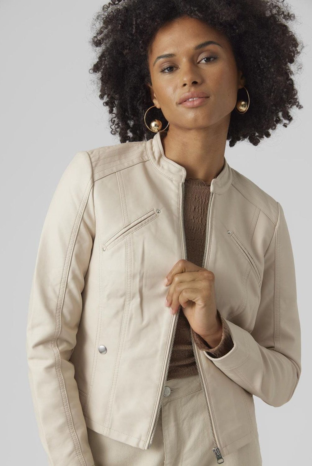 VERO MODA - Chaqueta Eco Cuero Mujer Vero Moda