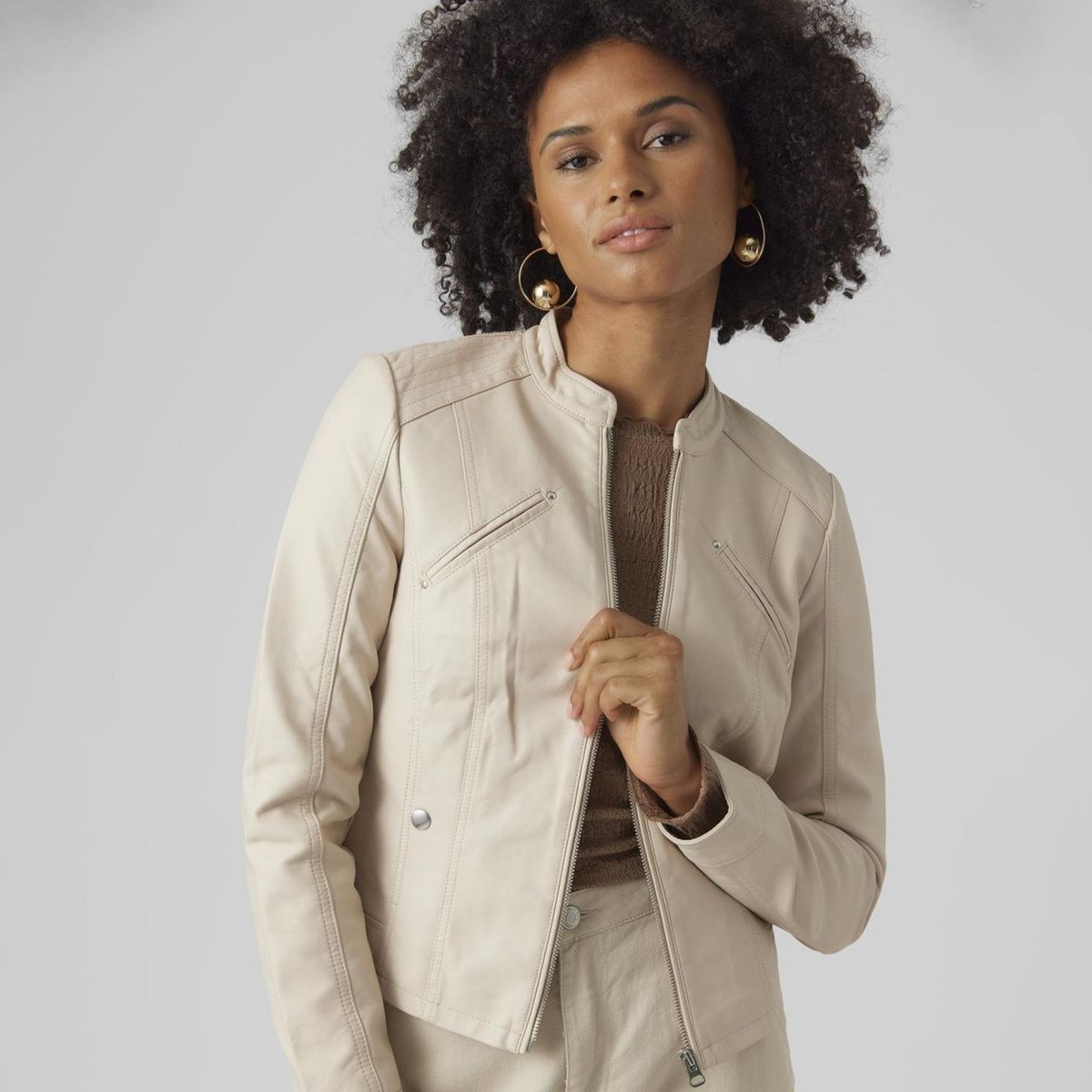 VERO MODA - Chaqueta Eco Cuero Mujer Vero Moda