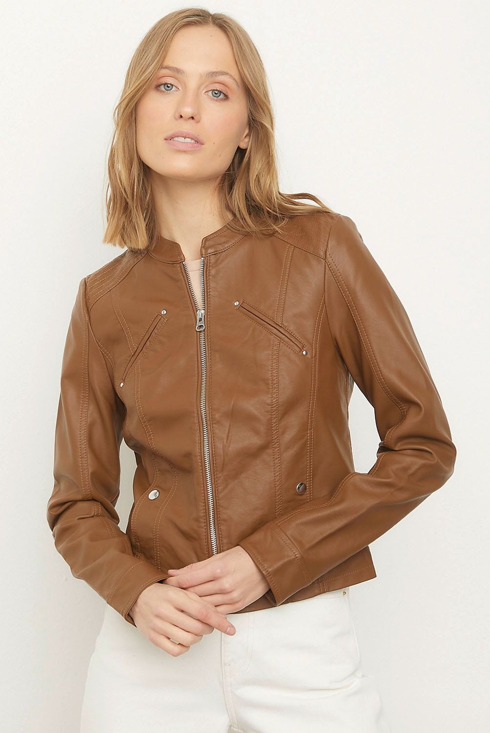 VERO MODA - Chaqueta Eco Cuero Mujer Vero Moda