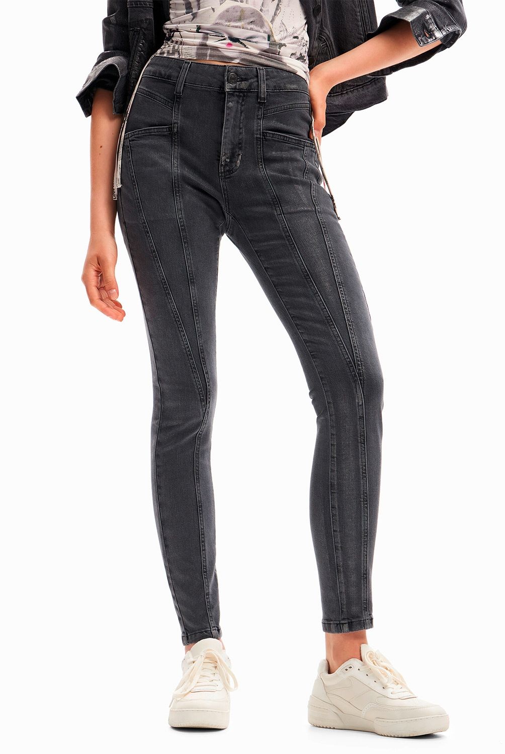 DESIGUAL - Jeans Skinny Mujer Desigual