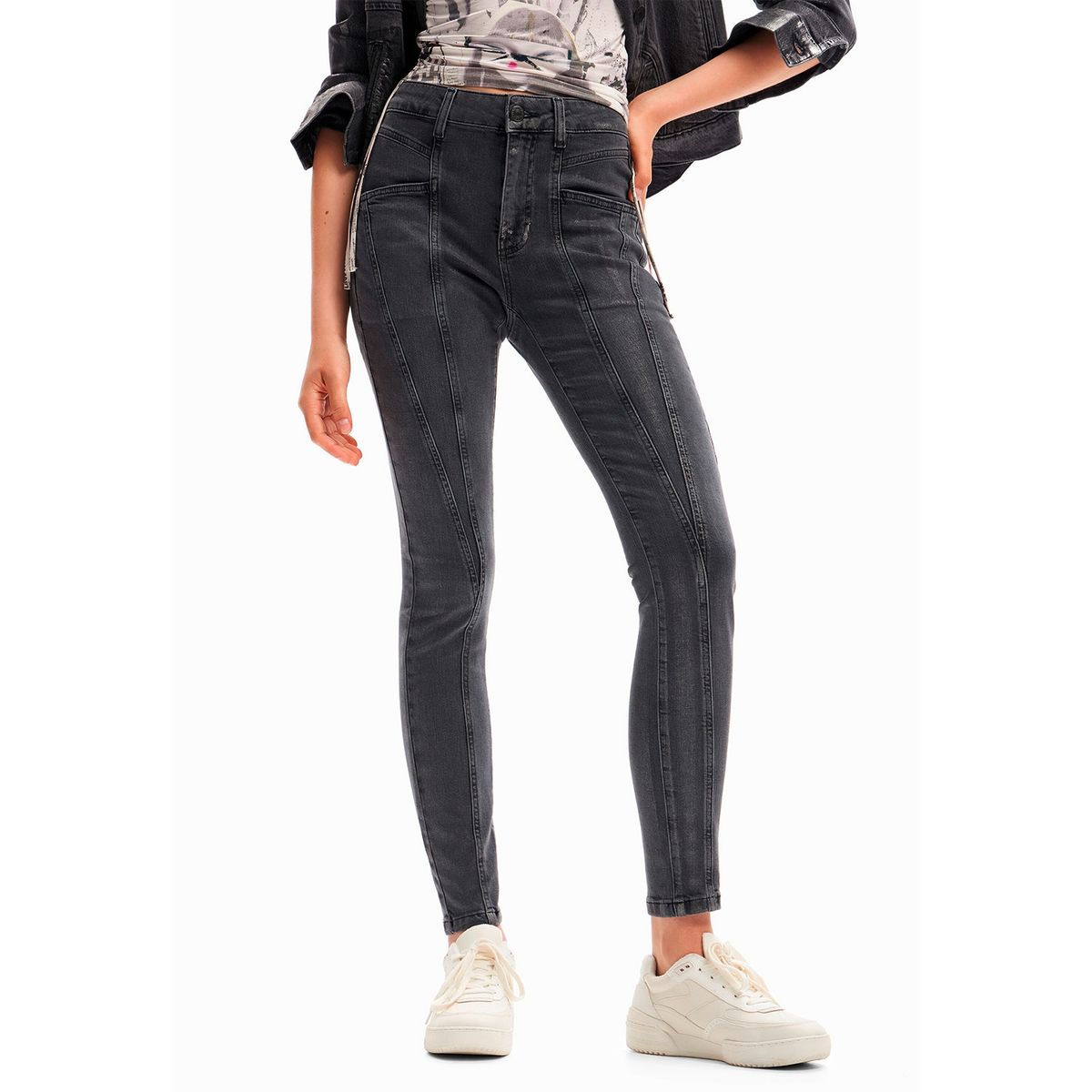 DESIGUAL - Jeans Skinny Mujer Desigual