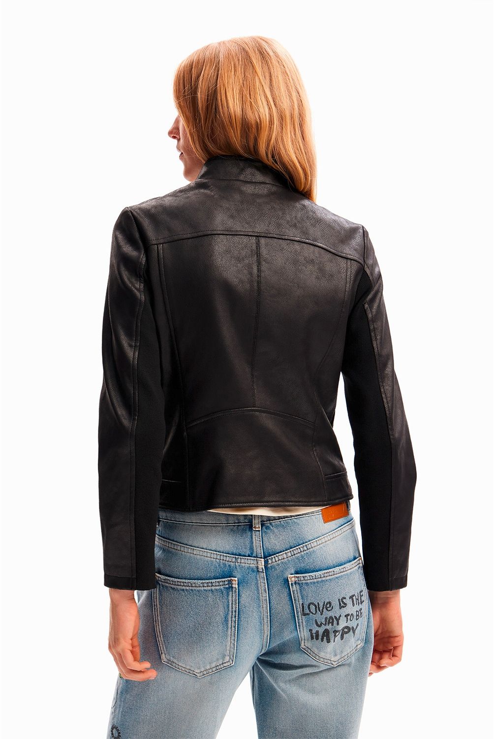 DESIGUAL - Chaqueta Biker Slim Mujer Eco Cuero Desigual