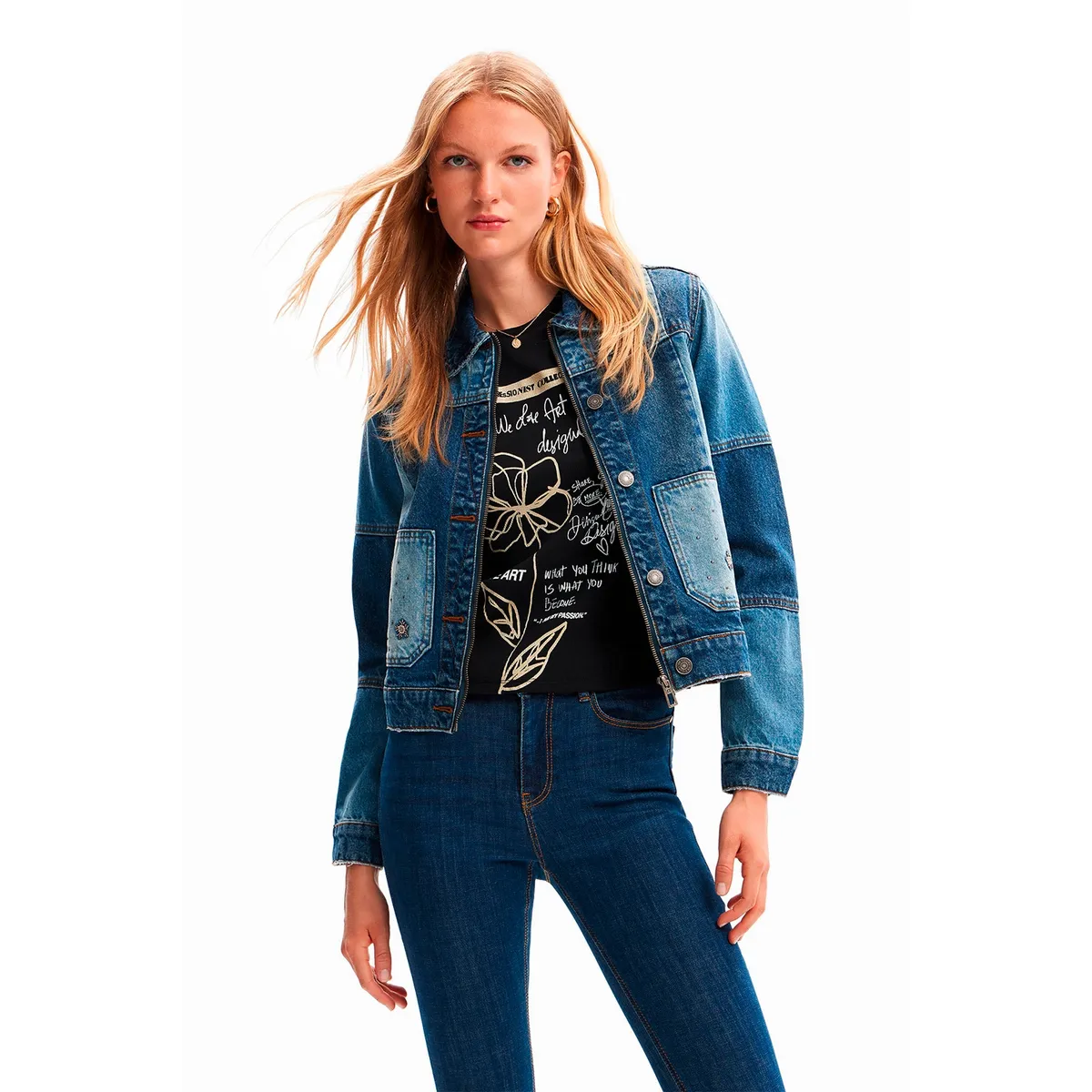 DESIGUAL - Chaqueta Denim Mujer Desigual