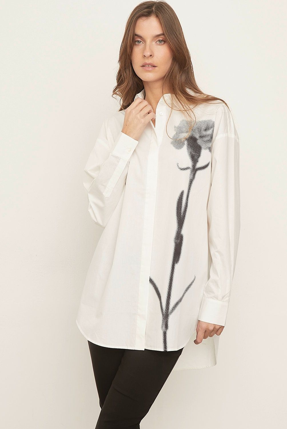 DESIGUAL - Blusa Oversize Flor Mujer Desigual