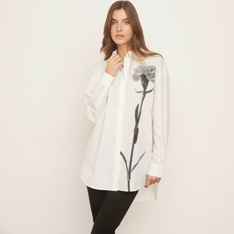DESIGUAL - Blusa Oversize Flor Mujer Desigual