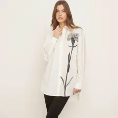 DESIGUAL - Blusa Oversize Flor Mujer