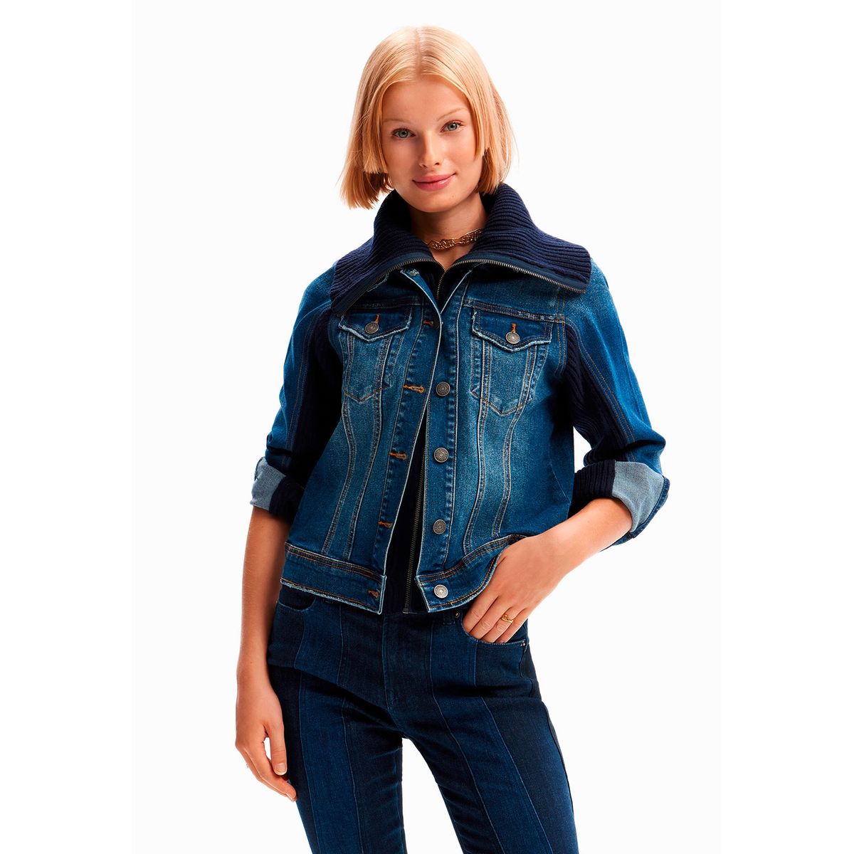 DESIGUAL - Chaqueta Denim Mujer Desigual