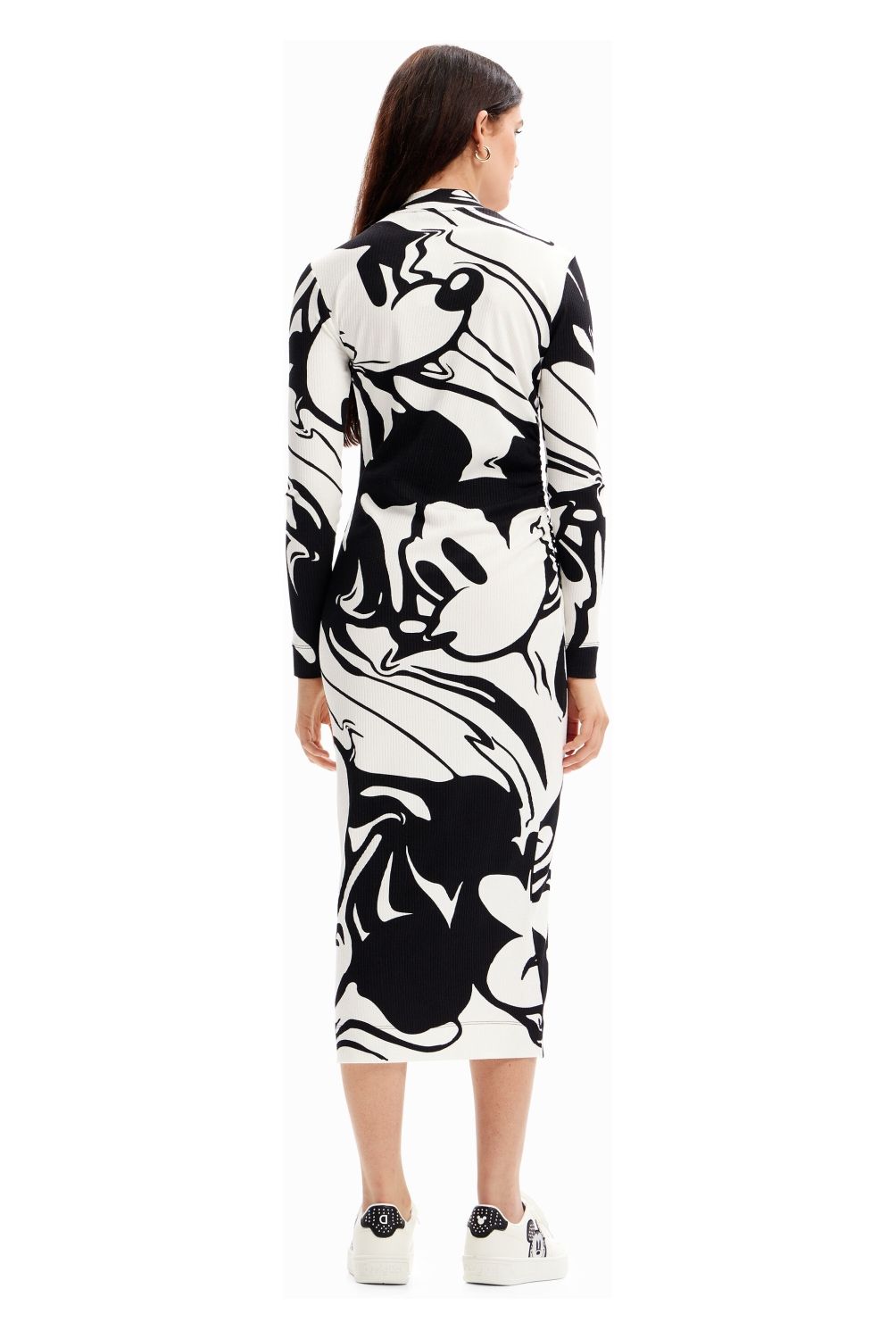 DESIGUAL - Vestido Mickey Mouse Manga Larga Mujer Desigual