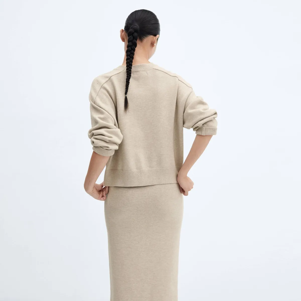 MANGO - Sweater Costuras Decorativas Mujer Mango