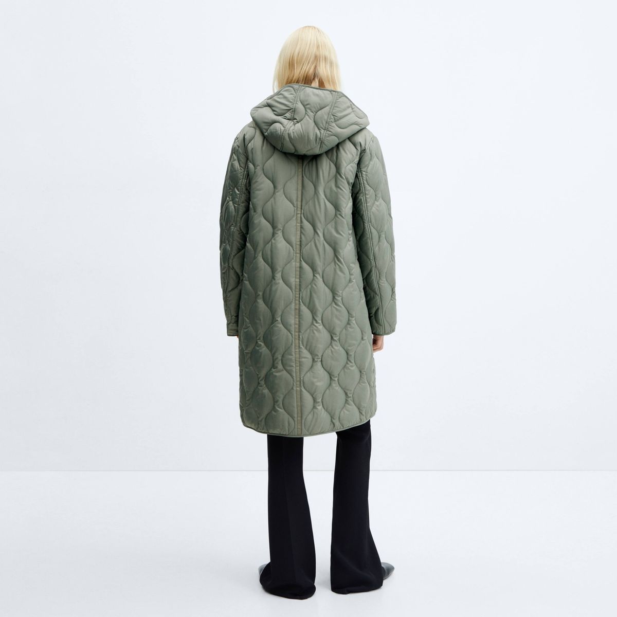 MANGO - Parka Acolchado Capucha Mujer Mango