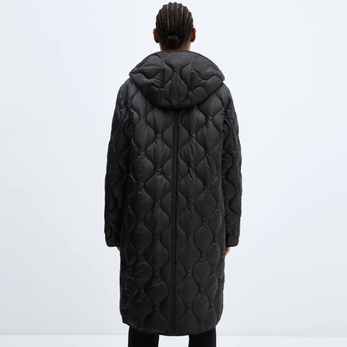 MANGO - Parka Acolchado Capucha Mujer Mango