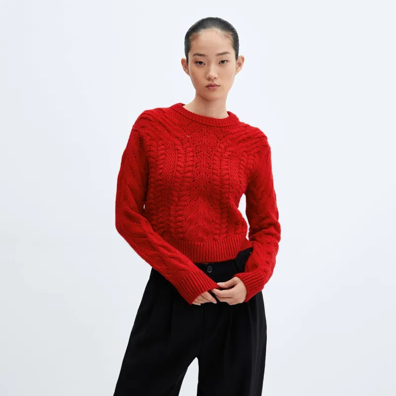 MANGO - Cardigan Punto Botones Joya Mujer Mango