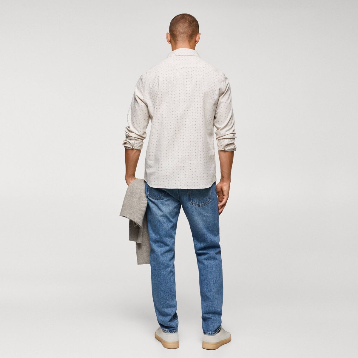 MANGO MAN - Camisa 100% Algodón Estampada Hombre Mango Man