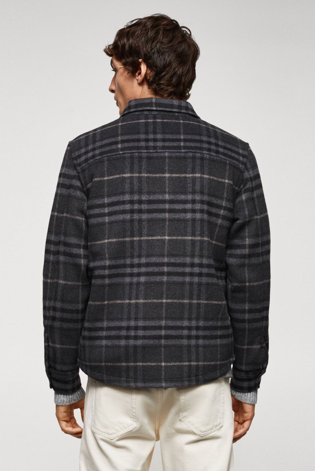 MANGO MAN - Sobrecamisa Lana Cuadros Hombre Mango Man