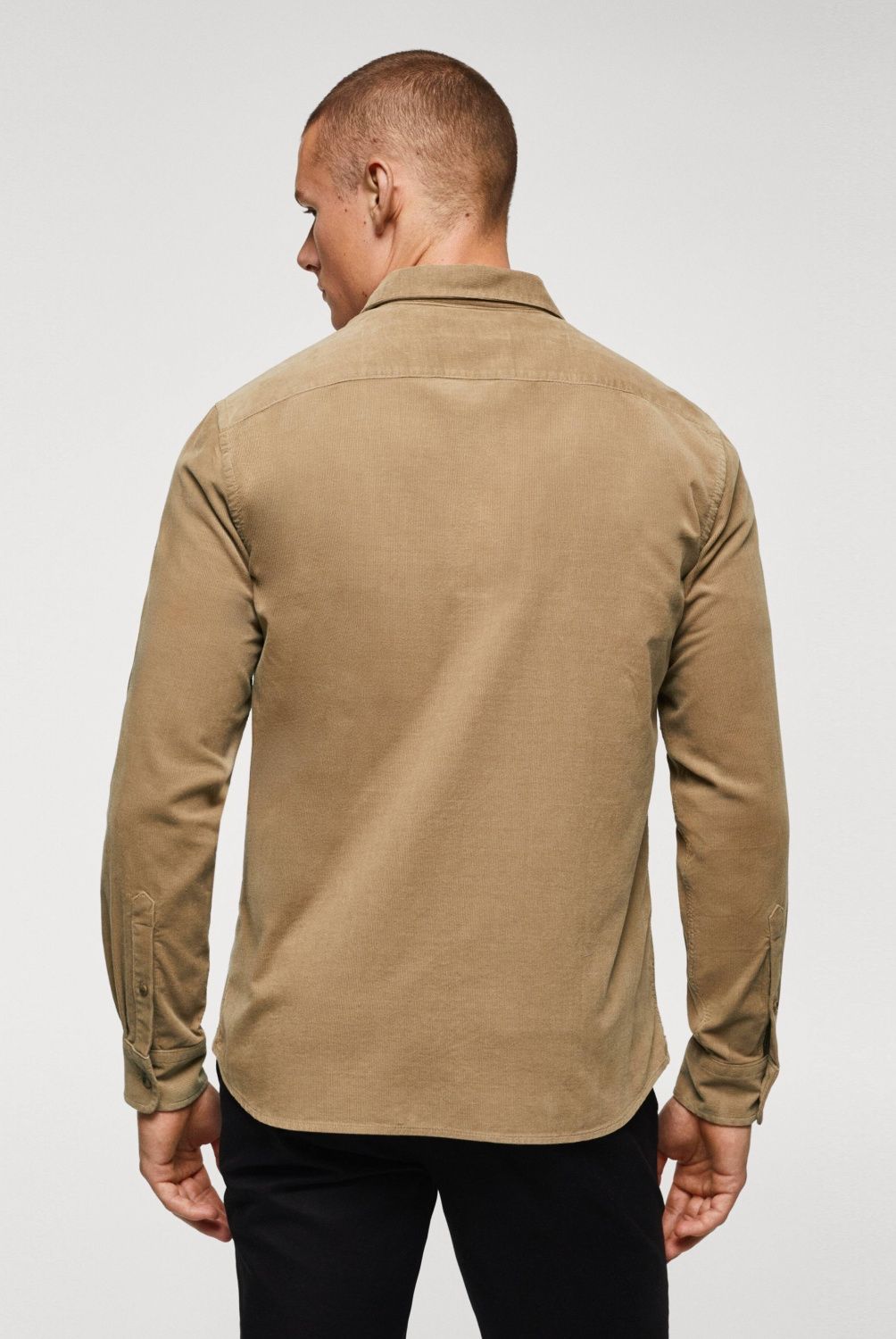 MANGO MAN - Camisa Regular Fit Micropana Hombre Mango Man