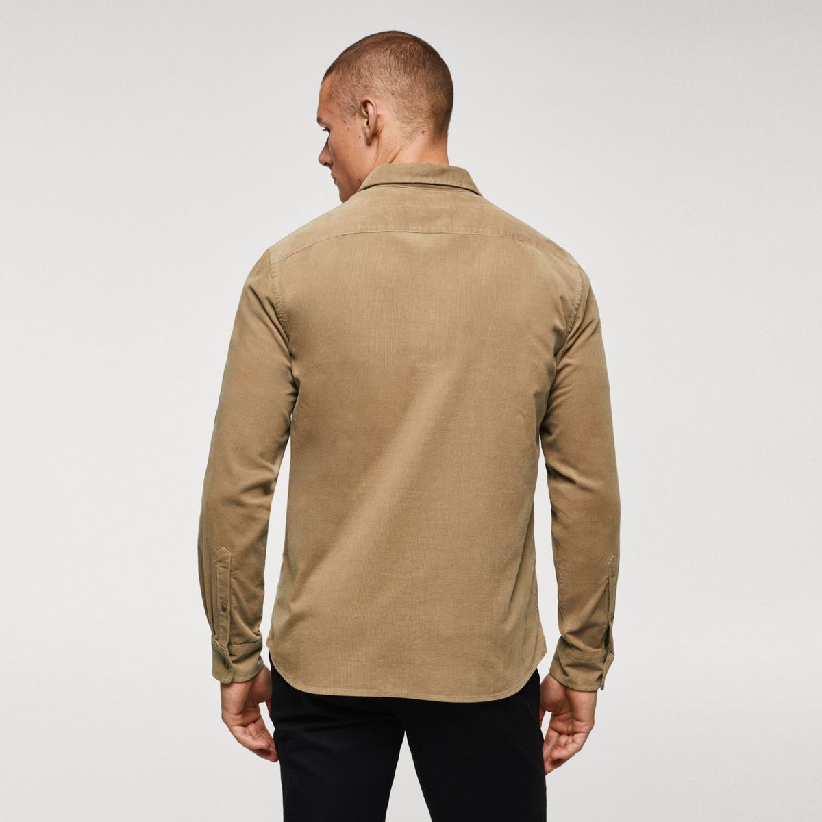 MANGO MAN - Camisa Regular Fit Micropana Hombre Mango Man