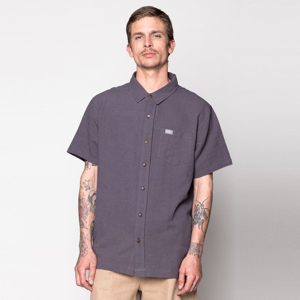 KAYA UNITE - Camisa Manga Corta Lino Hombre Kaya Unite