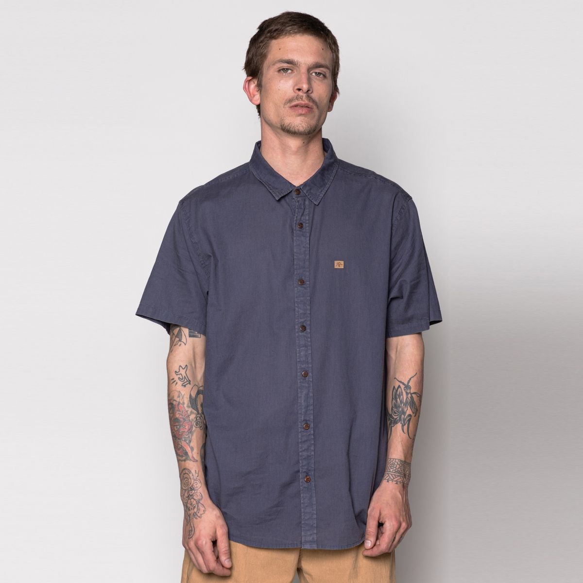 KAYA UNITE - Camisa Casual Manga Corta Algodón Hombre Kaya Unite