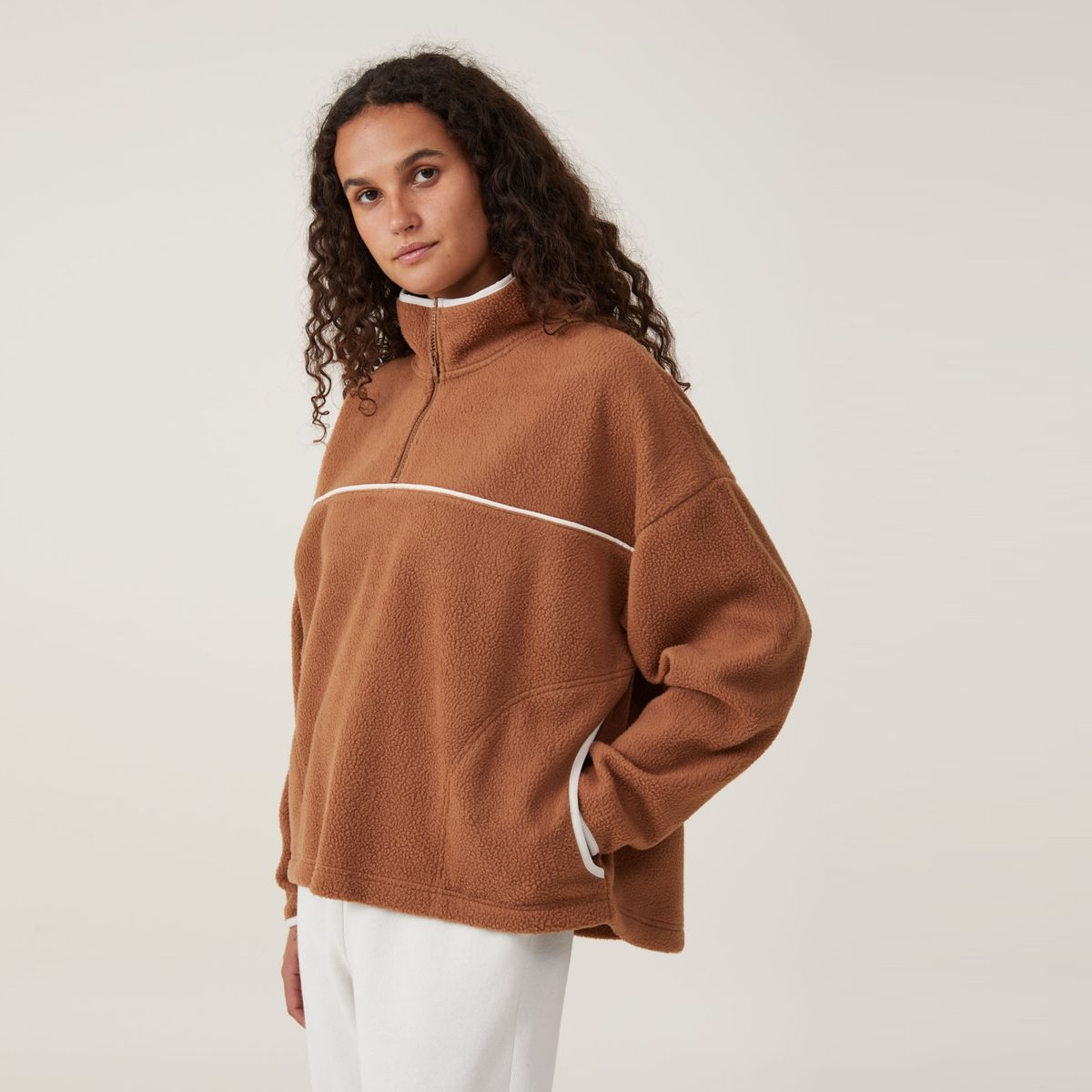 COTTON ON - Sweater Teddy Con Cierre Mujer Cotton On