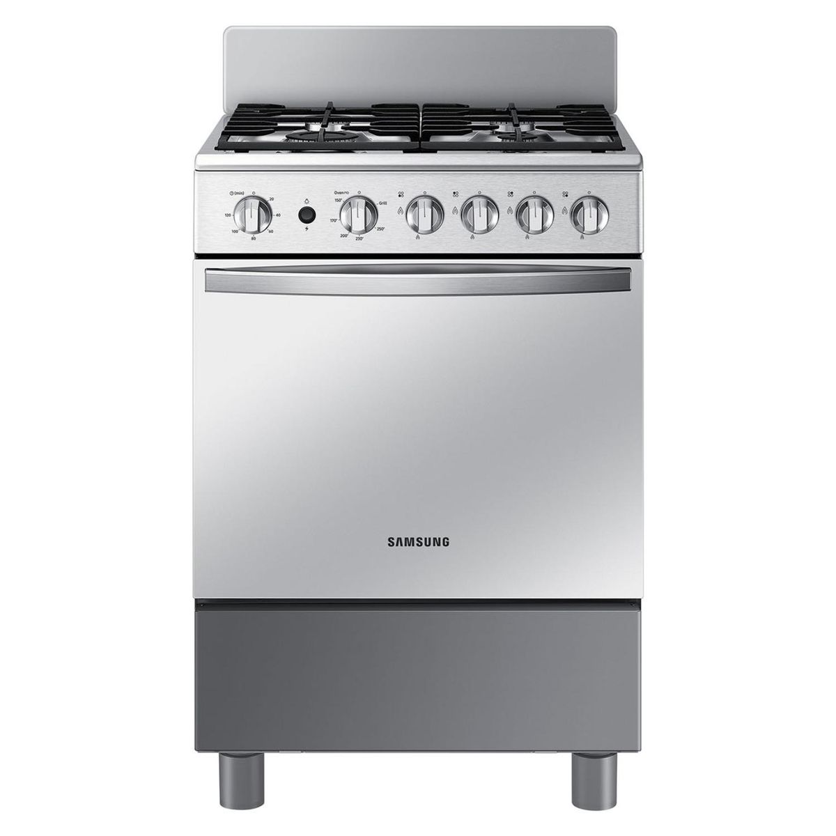 SAMSUNG - Cocinas a Gas 4 Quemadores Horno de 2.5 Cu.Ft (68.7 Lt) Multigas NX24BG57413SZS Samsung