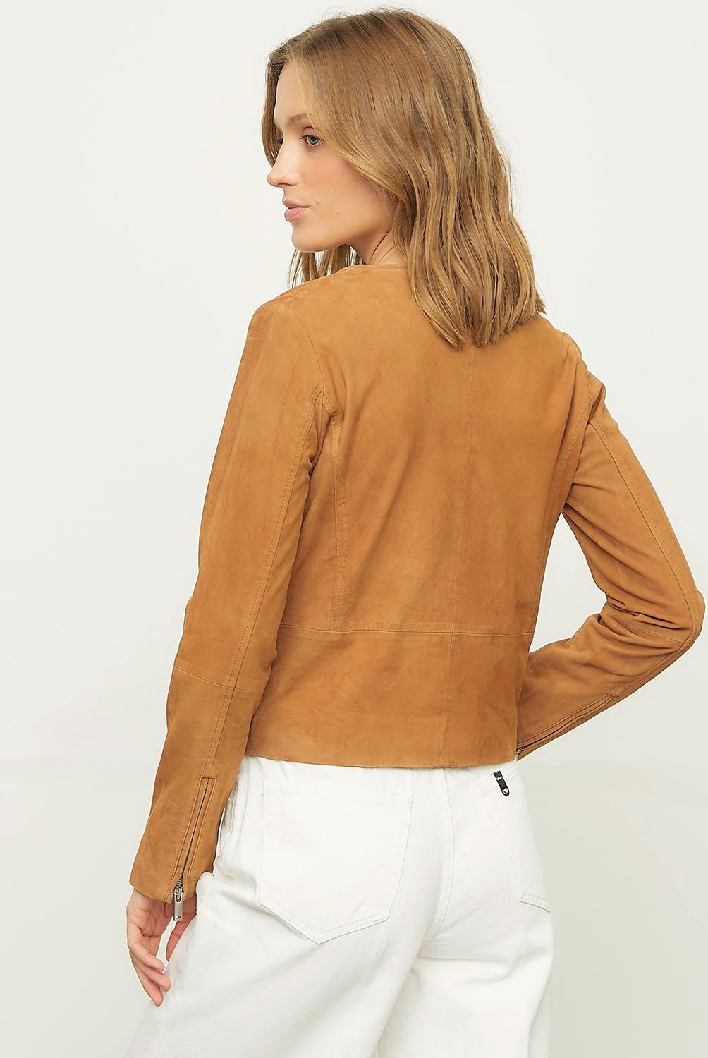 IKKS - Chaqueta Moto Gamuza Mujer IKKS