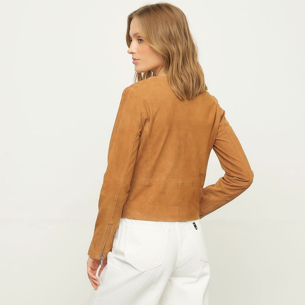 IKKS - Chaqueta Moto Gamuza Mujer IKKS