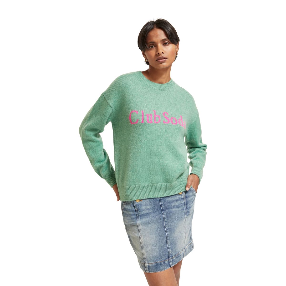 SCOTCH & SODA - Sweater Cuello Redondo S&S Mujer Scotch & Soda