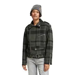 SCOTCHSODA - Chaqueta Escosesa Motoquera Mujer