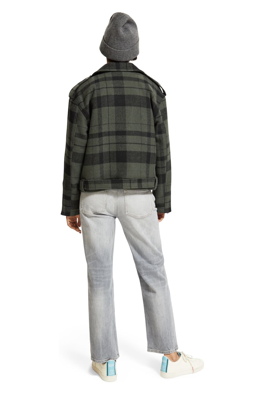 SCOTCHSODA - Chaqueta Escosesa Motoquera Mujer Scotchsoda