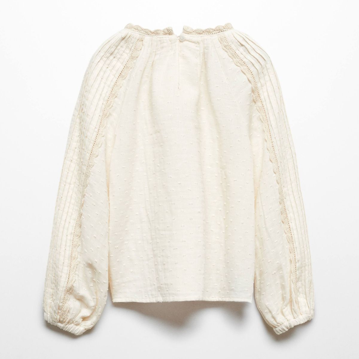 MANGO KIDS - Blusa Plumeti Bordado Niña  Mango Kids