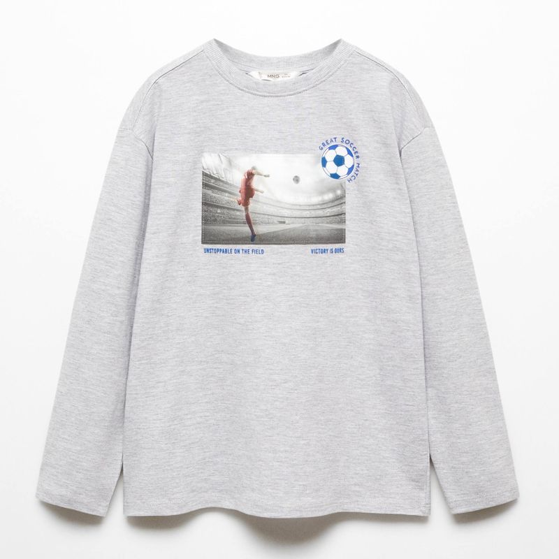 MANGO KIDS - Polera Imagen Estampada Niño Mango Kids