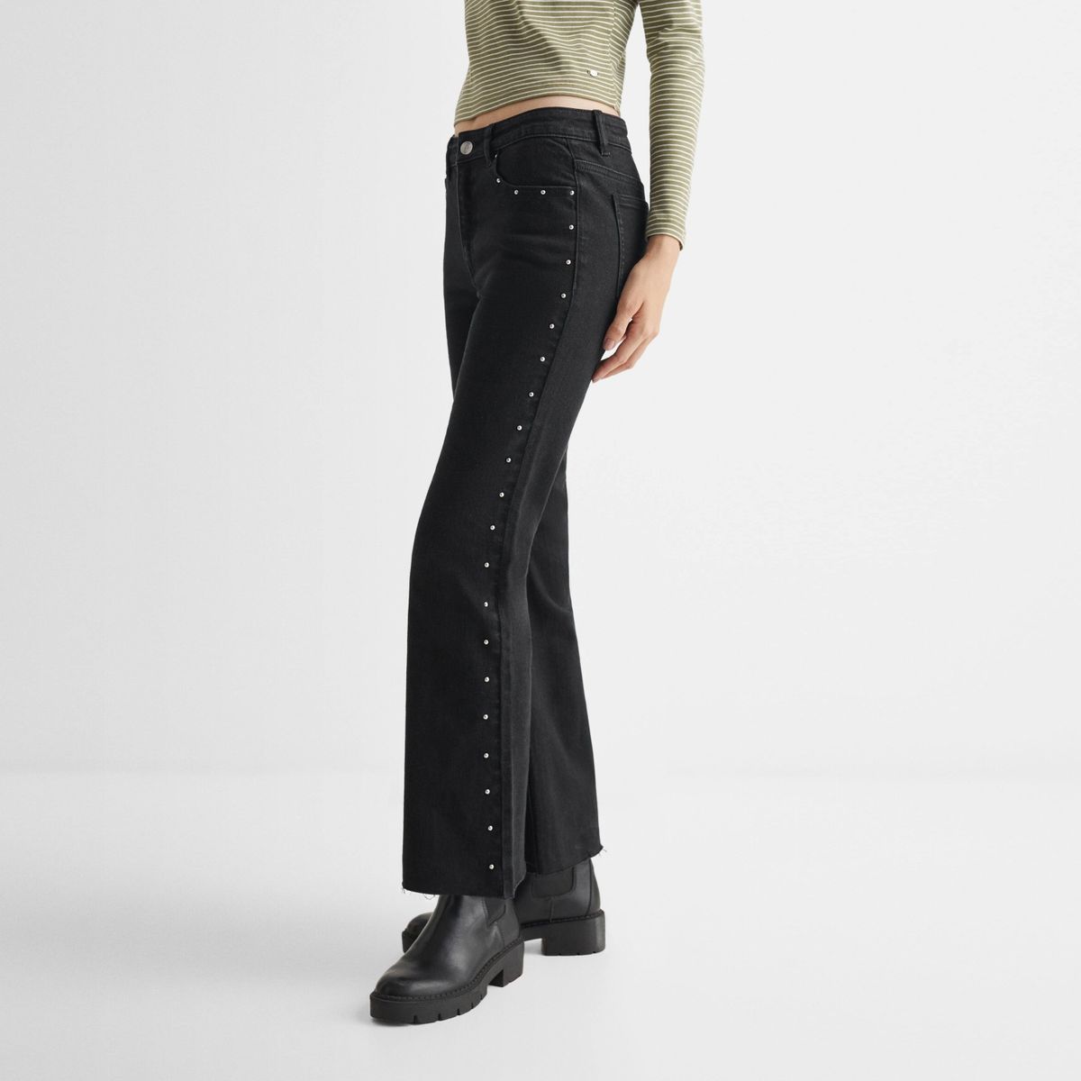 MANGO TEEN - Jeans Flare Abalorios Niña Mango Teen