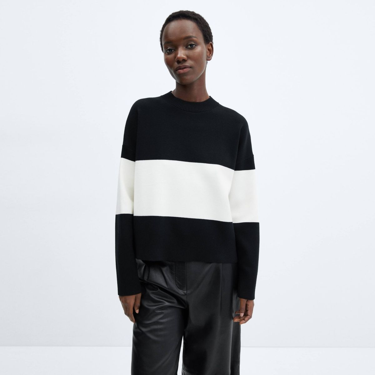 MANGO - Sweater Rayas Oversize Mujer Mango