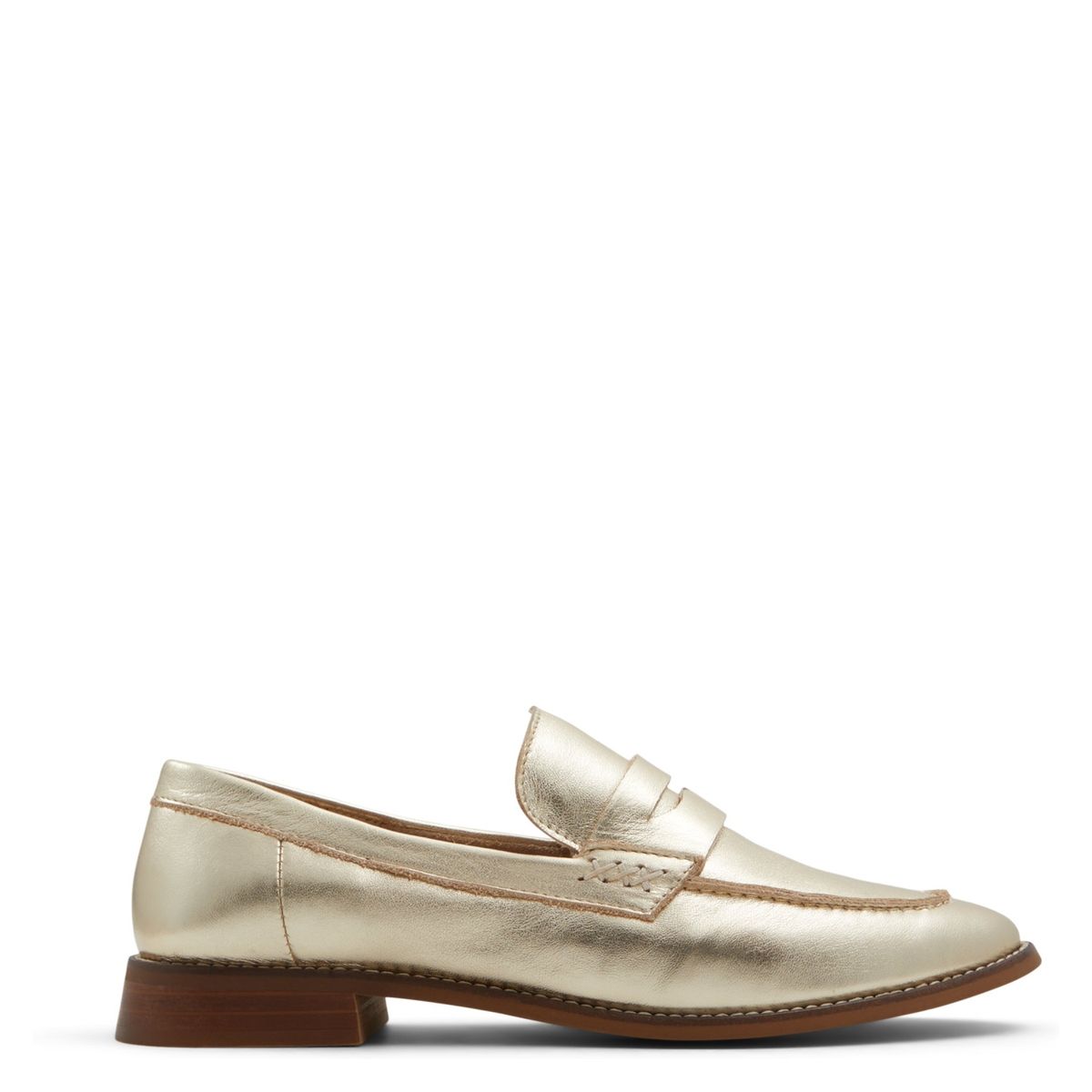 ALDO - Focal Mocasín Mujer Cuero Dorado Aldo