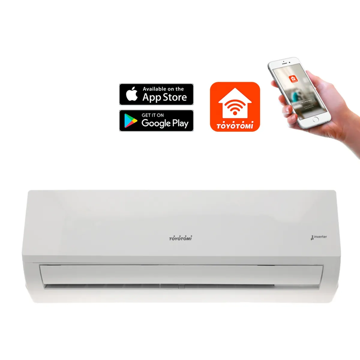 Aire Acondicionado Split Inverter Wifi 9.000 Btu Sp-Wm09Inv Toyotomi, marca TOYOTOMI - Foto 2