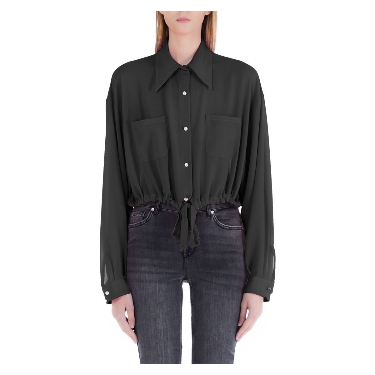 LIU JO - Camisa Corta Manga Larga Mujer Liu Jo