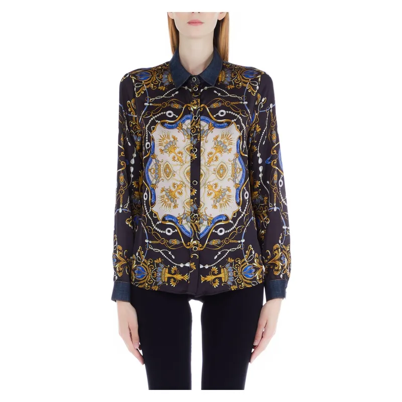 LIUJO - Camisa Con Estampado Fular Mujer Liujo